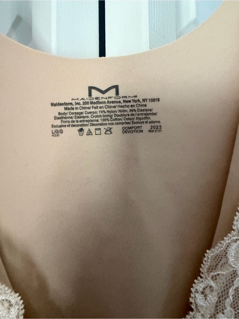 Maidenform Nude Lace-Trim Slip Dress shapewear